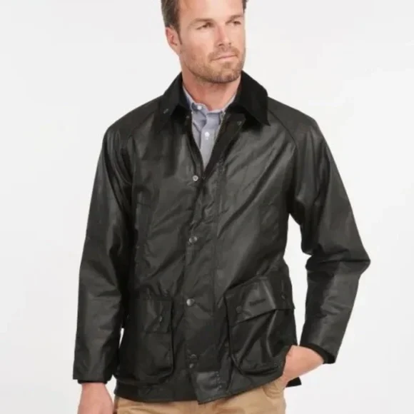 Barbour Jackets Coats Barbour Mens Bedale Waxed Cotton Jacket Black Size 3 Poshmark